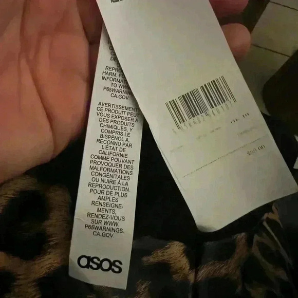 ASOS Design PU Corset Seamed Mini Dress in Leopard print-Multi - Picture 6 of 12